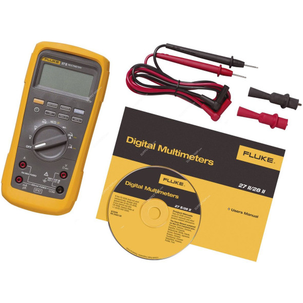 Fluke Rugged Digital Multimeter, 27II-EUR, 10A, 1000V