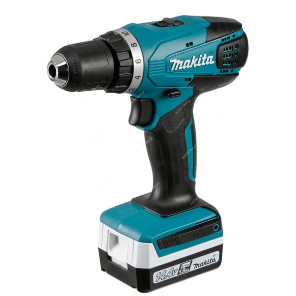 Makita Cordless Driver Drill, DF347DWE, 10MM, 14.4V