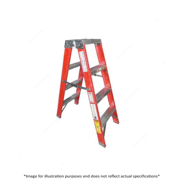 Wallclimb Double Sided Step Ladder, WFGLA-16, Fibreglass, 16 Step, 4.8 Mtrs Max Height, 175 Kg Weight Capacity