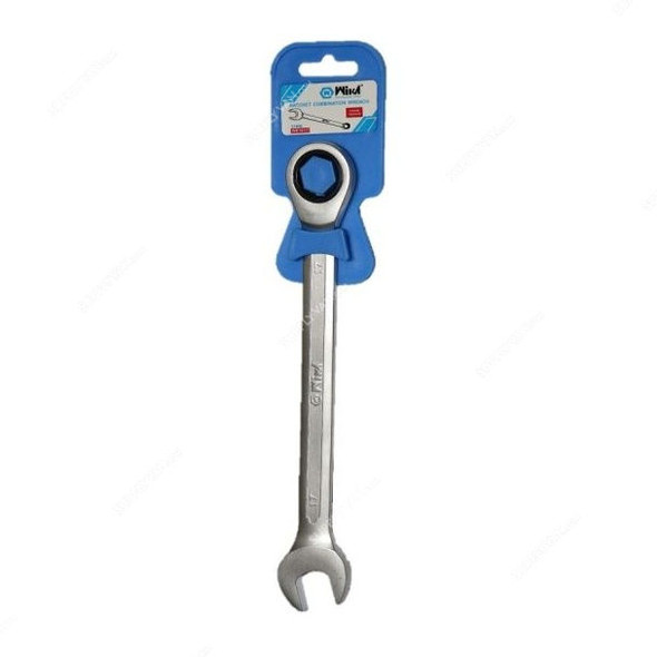 Wika Ratchet Combination Spanner, WK16117, Forged Steel, 17MM