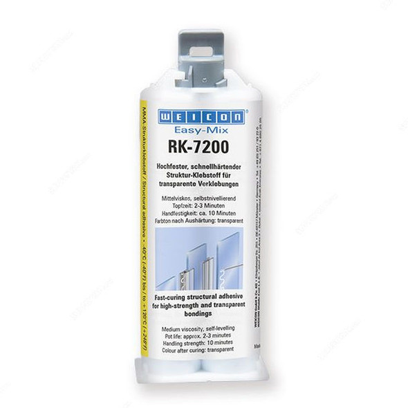 Weicon Easy-Mix RK-7200 Structural Acrylic Adhesive, 10564050, 50GM