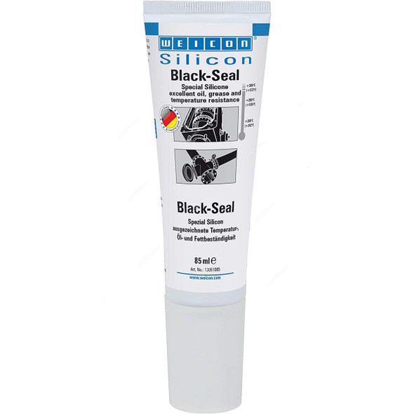 Weicon Black-Seal Special Silicone Sealant, 13051085, 85ML