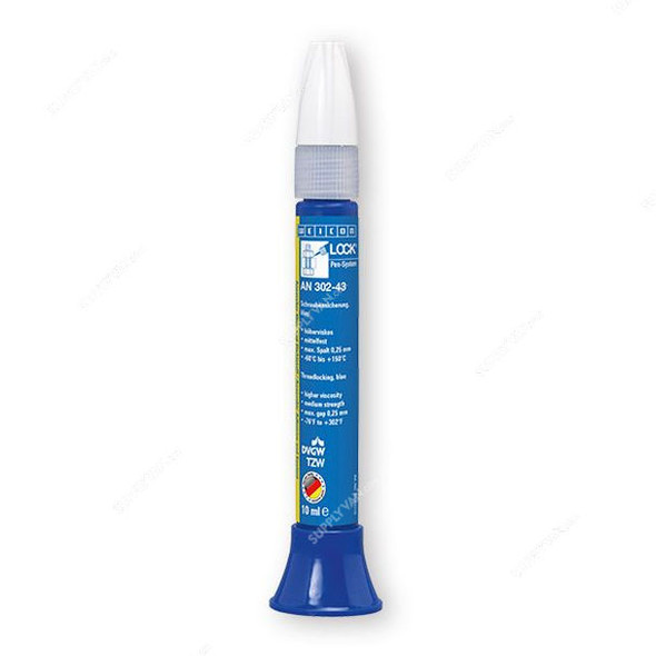 Weicon AN 302-43 Threadlocking Adhesive, 30243110, Weiconlock, 10ML