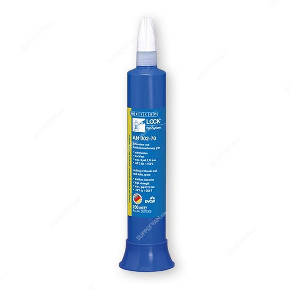 Weicon AN 302-70 Threadlocking Adhesive, 30270200, Weiconlock, 200ML