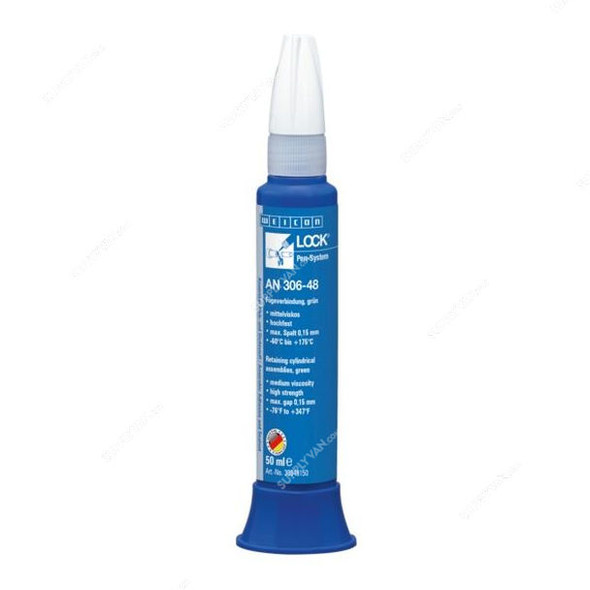 Weicon Retaining Cylindrical Assemblies, 30648150, Weiconlock, 50ML