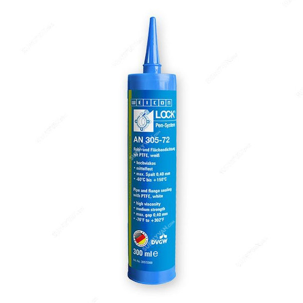 Weicon AN 305-72 Pipe and Flange Sealing, 30572300, Weiconlock, 300ML