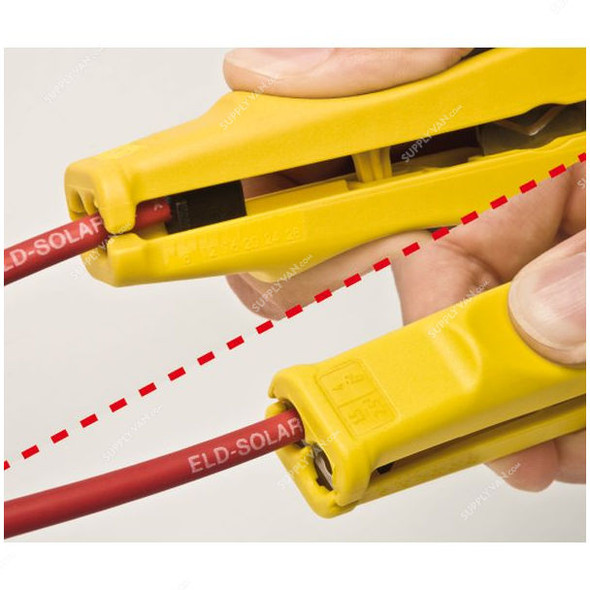 Weicon Mini-Solar Wire Stripper, 52002003, 1.5 to 6 SQ.MM Capacity, Yellow