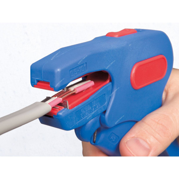 Weicon Automatic Wire Stripper, 51001007, 0.75 to 4 SQ.MM Capacity, Blue
