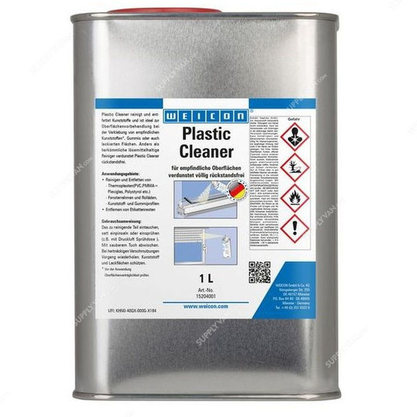 Weicon Plastic Cleaner, 15204001, 1 Ltr