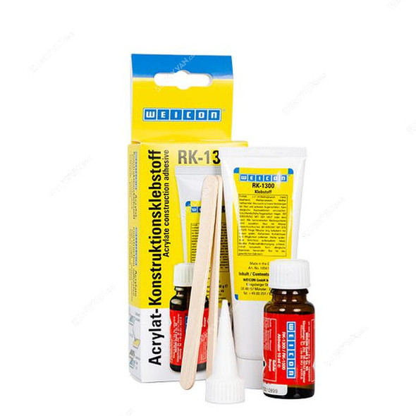 Weicon RK-1300 Structural Structural Acrylic Adhesive, 10560330, 330GM