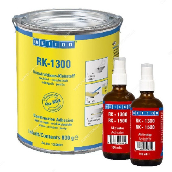 Weicon RK-1300 Structural Structural Acrylic Adhesive, 10560800, 1 Kg