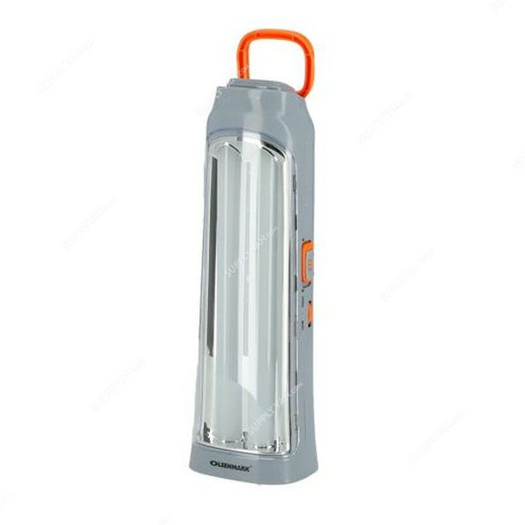 Olsenmark Rechargeable LED Emergency Lantern, OMEFL2726, 4V, 3000mAh, Grey