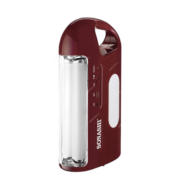 Sonashi Rechargeable 2 Side Emergency Lantern, SEL-677N, Maroon