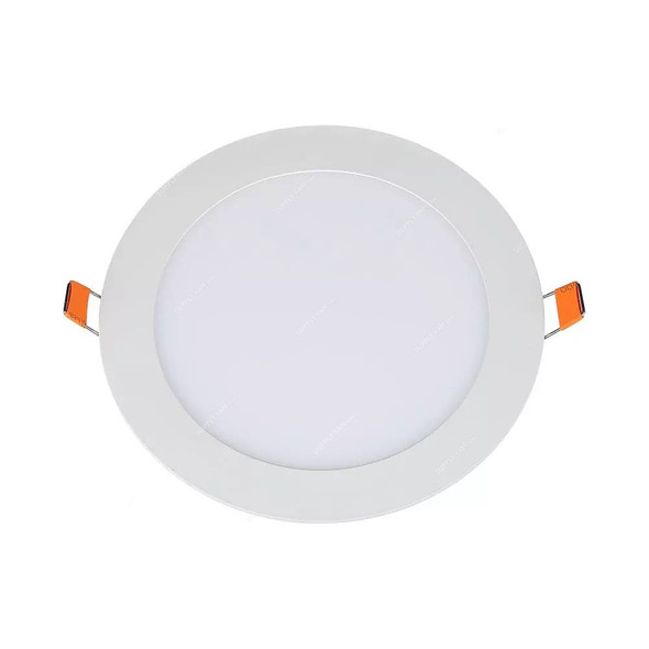 V-Tac LED Slim Panel Light, VT-12013, 12W, Round, 6000K, White