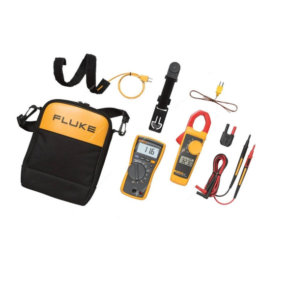 Fluke HVAC Multimeter and Clamp Meter Combo Kit, 116-323