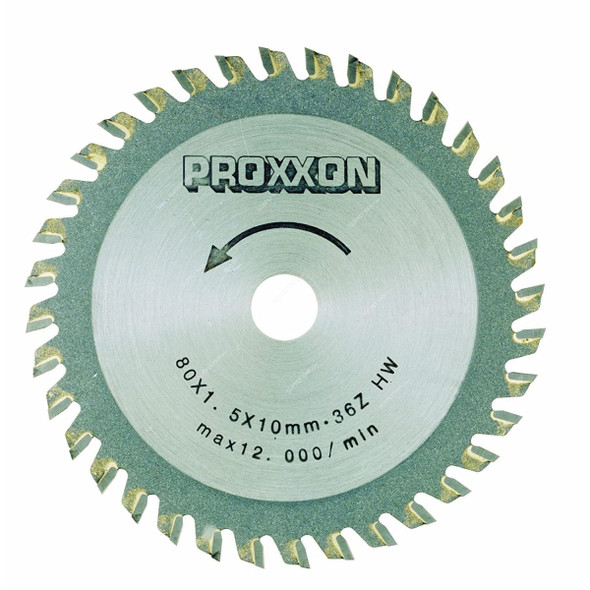 Proxxon Carbide Tipped Saw Blade, PRX-28732, 80MM Dia