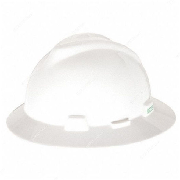 V-Gard Slotted Full-Brim Hat With Fas-Trac III Suspension, 475369, 296 x 267MM, White