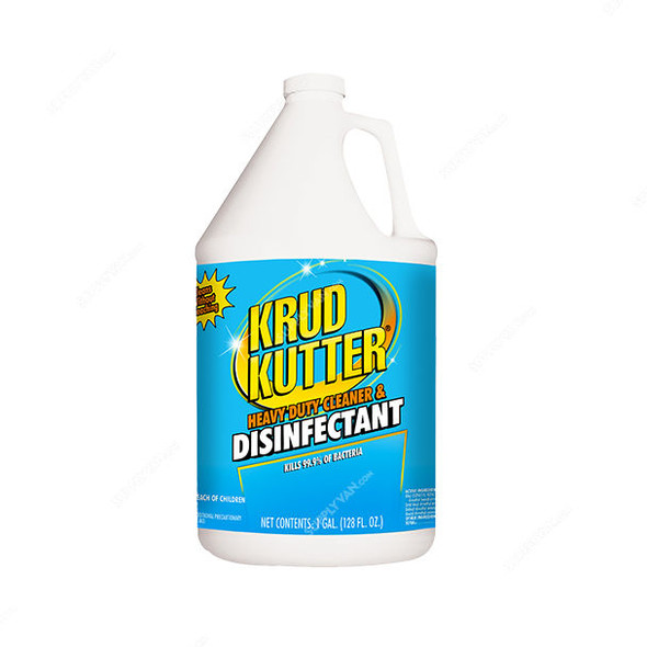 Krud Kutter Heavy Duty Cleaner and Disinfectant, DH012, 1 Gallon, Clear