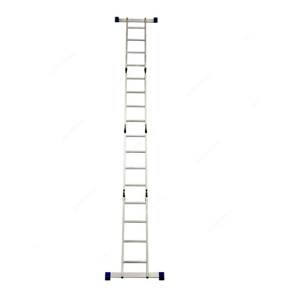 Gazelle Multi-Purpose Ladder, G5615, Aluminium, 2.3 Mtrs Height, 4+4+4+4 Steps, 150 Kg Load Capacity