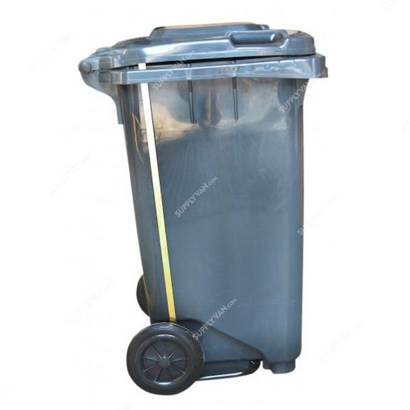 Brooks Pedal Waste Bin, BKS-PDL-087, 100 Ltrs, HDPE, Grey