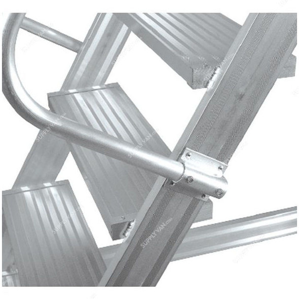 Topman Rolling Staircase, RSAL3, Aluminium, 2+1 Steps, 250 Kg Loading Capacity