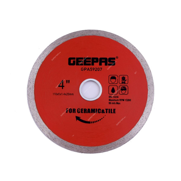 Geepas Segmented Concrete Cutting Disc, GPA59204, 22.2 x 115MM