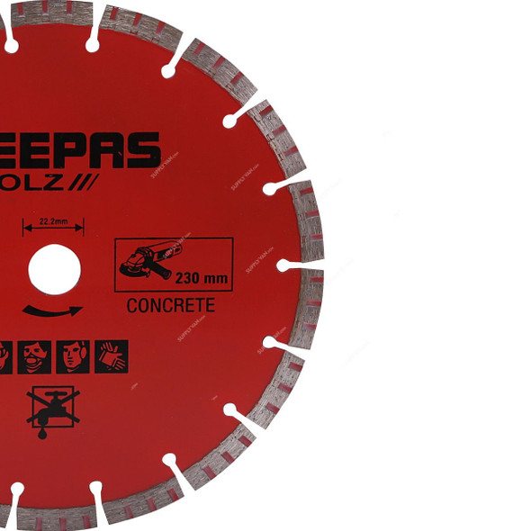 Geepas Segmented Concrete Cutting Disc, GPA59205, 22.2 x 230MM