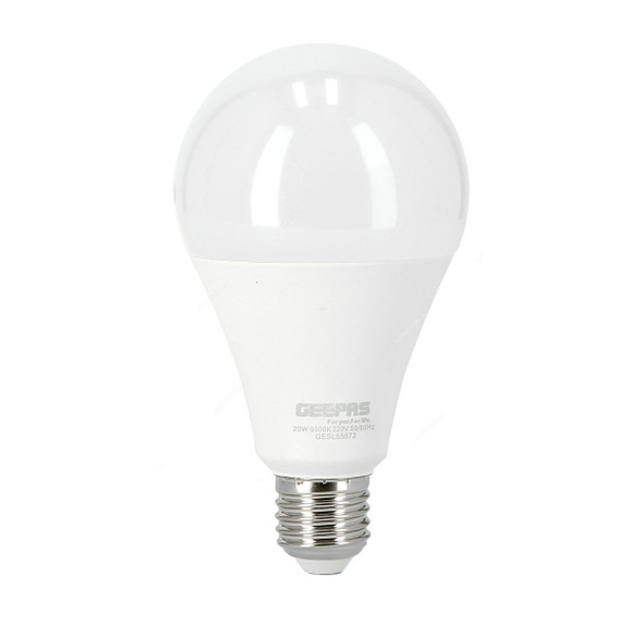 Geepas LED Bulb, GESL55072, 20W, 6500K, Daylight