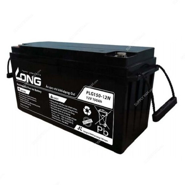 Long Rechargeable Gel Battery, PLG150-12N, 12V, 150Ah/10 Hr