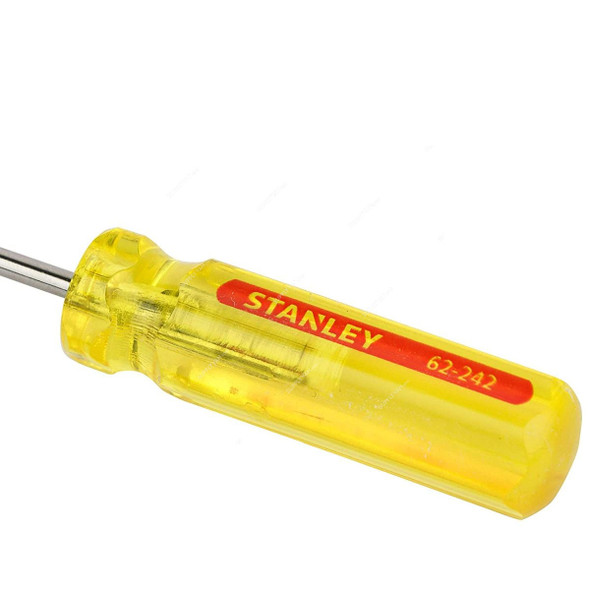 Stanley Fix Bar Screwdriver, 62-242-8, Slotted, 3MM Tip Size x 75MM Blade Length