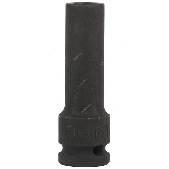 Stanley 6 Point Impact Deep Socket, STMT91379-8B, 1/2 Inch Drive, 12MM