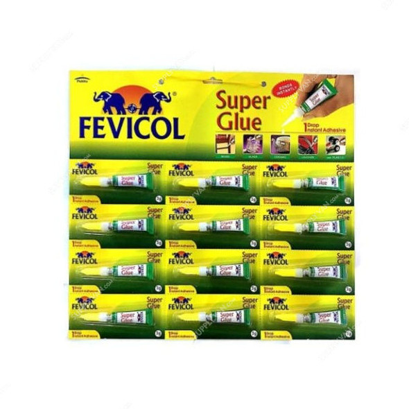 Fevicol Super Glue, 3GM, 12 Pcs/Pack