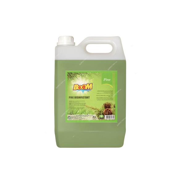 Boom Liquid Disinfectant, Pine Fragrance, 5 Ltrs, 4 Pcs/Carton