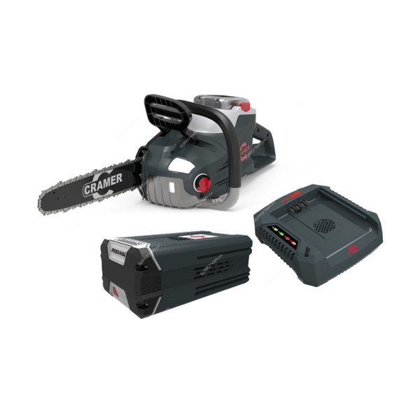 Cramer Cordless Chainsaw With 6.0 Ah Battery and Charger, 82CS25, 82V, 33CM