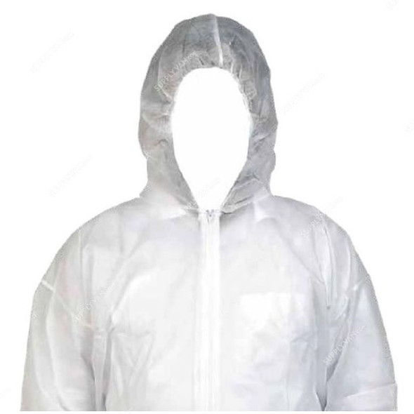 Scudo Non-Woven Polypropylene Disposable Coverall, SC-100, 100, 3XL, 40 GSM, White