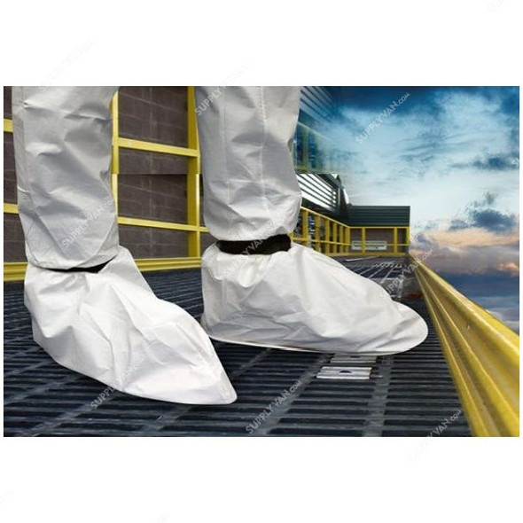 Scudo Protective Shoe Covers, Free Size, Microporous, White