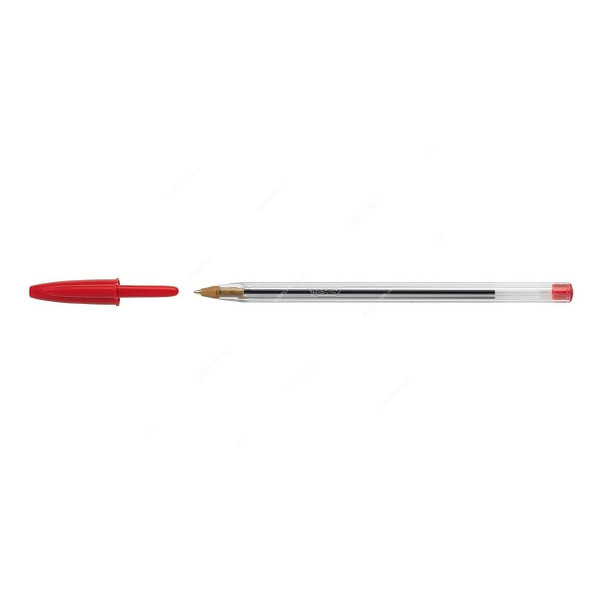 Bic Ball Pen, 1.0MM, Red, 50 Pcs/Pack