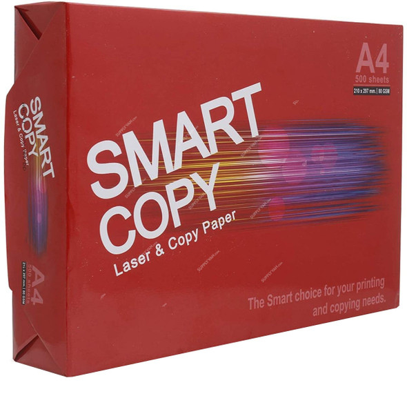 Smart Copy Photocopy Paper, A4, 80 GSM, 500 Pcs/Pack