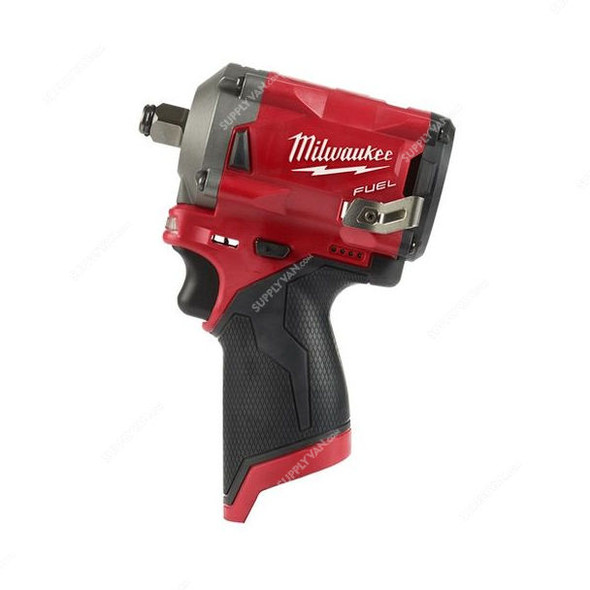 Milwaukee Cordless Impact Wrench With Friction Ring, M12FIWF12-0, Fuel, 1/2 Inch, 12V