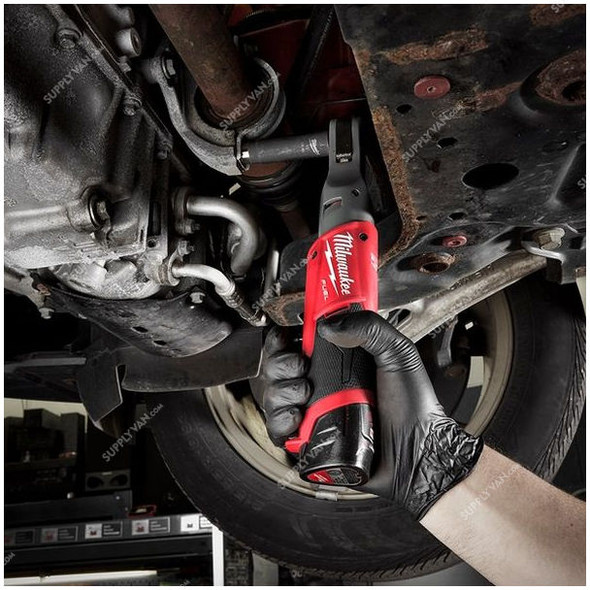 Milwaukee Cordless Impact Ratchet Kit, M12FIR38-202B, Fuel, 3/8 Inch, 12V, 4 Pcs/Pack