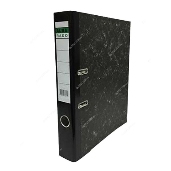 Alba Rado Lever Arch Box File, A4, 3 Inch, Black