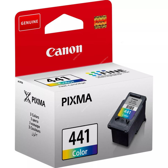 Canon Tri-Color Ink Cartridge, CL-441, 180 Pages, Cyan/Magenta/Yellow