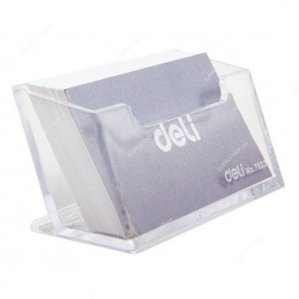 Deli Business Card Holder, E7623, Acrylic, Clear