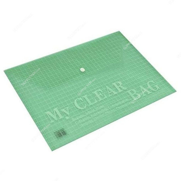 Fis My Clear Bag, A4, Green