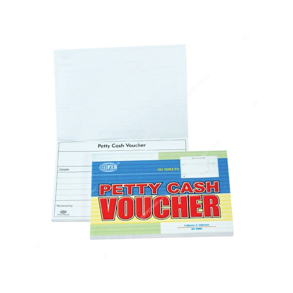 Fis Petty Cash Voucher Pad, A6, 80 Sheets