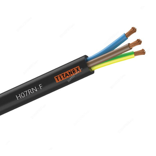 Titanex Flexible Rubber Cable, H07RN-F, 3G, 2.5MM x 70 Mtrs