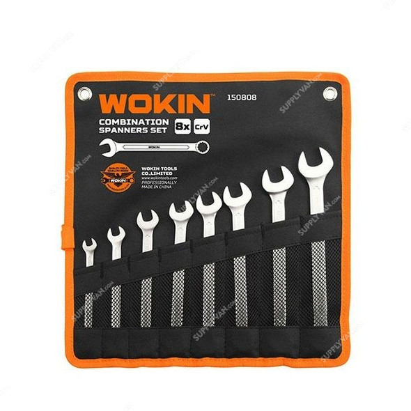 Wokin Combination Spanner Set, SHGT-W-150808, 8 Pcs/Set