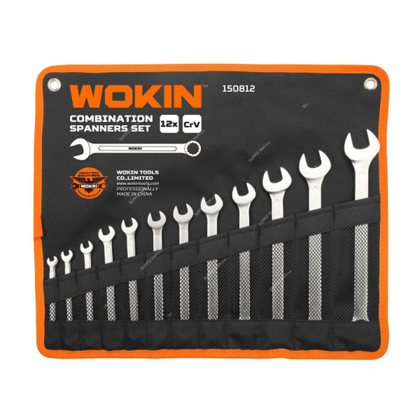 Wokin Combination Spanner Set, SHGT-W-150812, 12 Pcs/Set