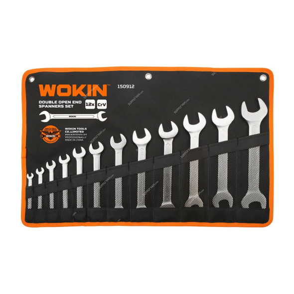 Wokin Double Open End Spanner Set, SHGT-W-150912, 12 Pcs/Set