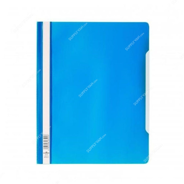 Durable Clear View Folder With Index Strip, 257006, A4, Blue, 50 Pcs/Pack